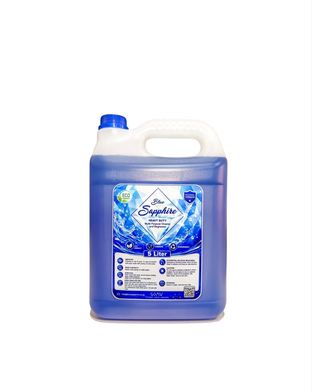 Blue Sapphire Multipurpose Cleaner & Degreaser 5L - Image 2