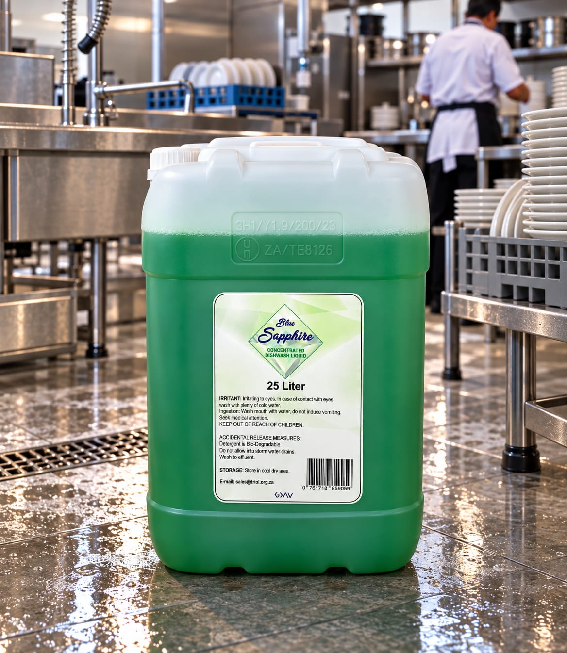 Blue Sapphire Concentrated Dishwash Liquid 25L